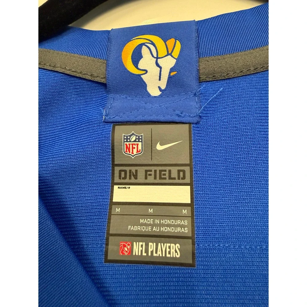 Nike Los Angeles Rams NFL On Field Jersey Blue Yellow Landolphi 11 Womens Medium
